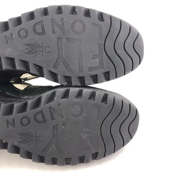 Fly London Yogo Leather Strap Wedge Booties EUR 39 - Picture 11 of 14